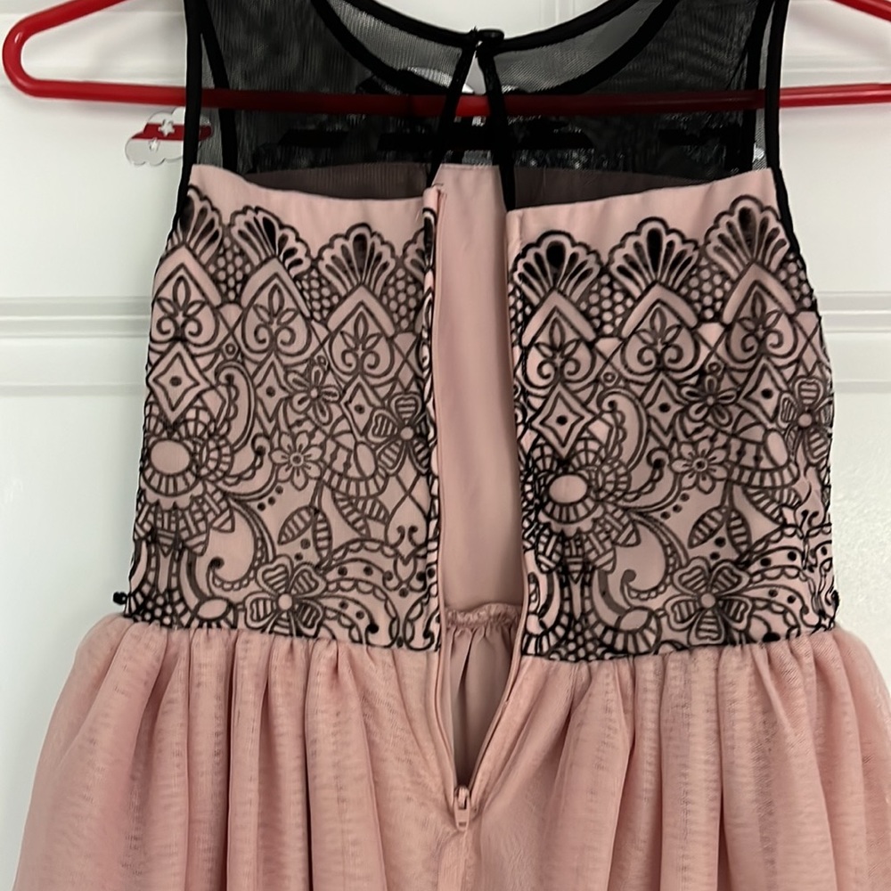 EASTER LACE PINK & BLACK CHILDREN’S PLACE SZ.6/8 DRESS - Picture 5 of 7